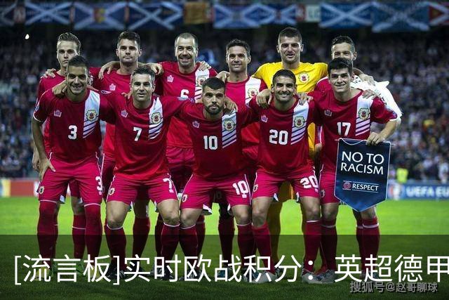 [流言板]实时欧战积分：英超德甲西甲前三，意甲第9法甲第11